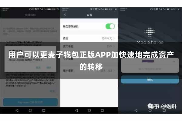 用户可以更麦子钱包正版APP加快速地完成资产的转移